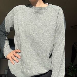 Jack Spade Light Gray Crew Neck Sweater Oversized Minimalist Cozy Loungewear